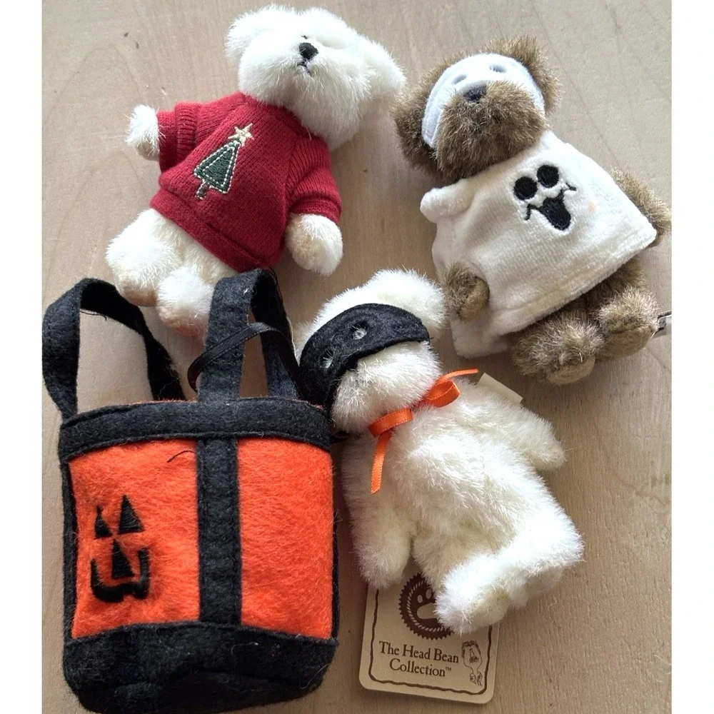 Mini Boyds Bears LOT of 3 Halloween Ghost Christmas T Shirt 4